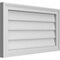 Ekena Millwork Vertical Surface Mount PVC Gable Vnt: Non-Functional, w/2"W x 1-1/2"H, Brickmould Frame, 28"W x 16"H GVPVE28X1602SN - alternate 5